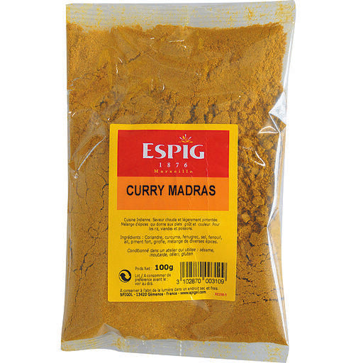 CURRY MADRAS MOULU ESPIG - 100 g
