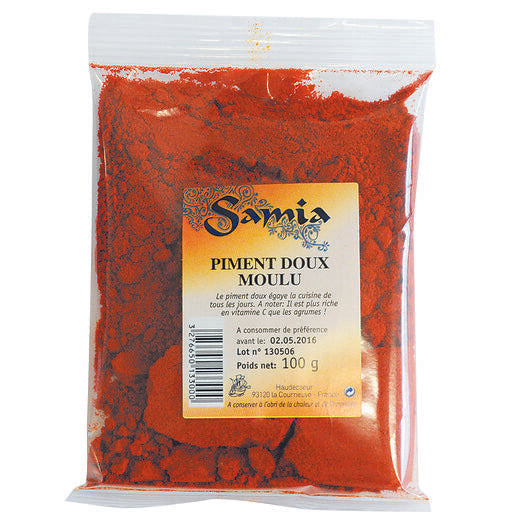 PIMENT DOUX MOULU SAMIA 100G (X15) - 100 g